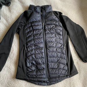 32 degrees mixed media light weight womens jacket in black